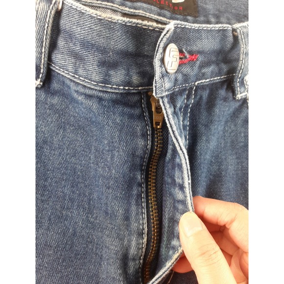 Vintage Fubu The Collection Women's Dark Wash Cropped Capri Denim Jeans 11/12 - Picture 2 of 8